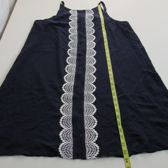 Westport 1962 Summer Sleeveless Navy White Shift Dress - Picture 7 of 8